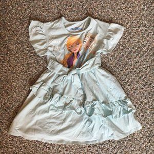 Frozen II Short Sleeve Ruffle Dress Size 5
